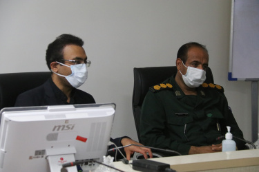 نشست سیاسی اعضای کانون بسیج جامعه پزشکی شبکه بهداشت درمان  و ناحیه مقاومت بسیج سپاه شهرستان زهک