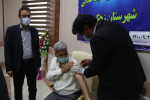 انجام نوبت سوم واکسیناسیون کرونا در محل فرمانداری شهرستان زهک