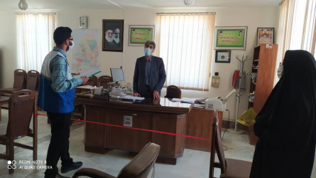 آغاز رزمایش گام سوم بسیج ملی مبارزه با شیوع کرونا ویروس در شهرستان زهک