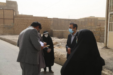 بازدید مدیر شبکه بهداشت و درمان شهرستان زهک از اجرای عملیات ایمن سازی تکمیلی فلج اطفال