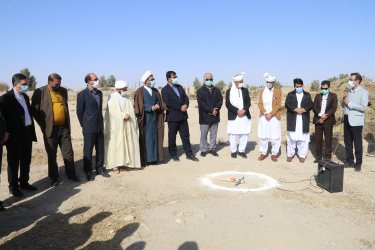 مراسم کلنگ زنی احداث خانه بهداشت روستایی جلالان